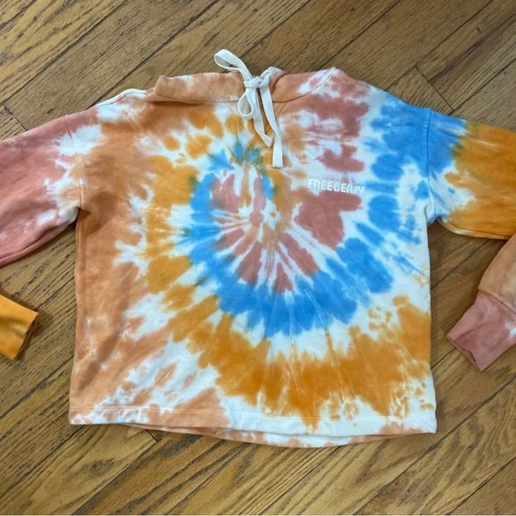 Madewell X Free & Easy Tie Dye Hoodie Sweatshirt Size XS - Picture 4 of 10